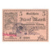 Banknote, Germany, Triberg Stadt, 5 Mark, N.D, 1918, 1918-11-15, AU(55-58)