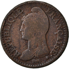 FRANCE, Dupré, Decime, 1800, Paris, KM #644.1, VF(20-25), Bronze, 32, Gadoury #.