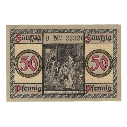 Billet, Allemagne, Wetzlar Stadt, 50 Pfennig, personnage, 1920, 1920-05-01, SUP