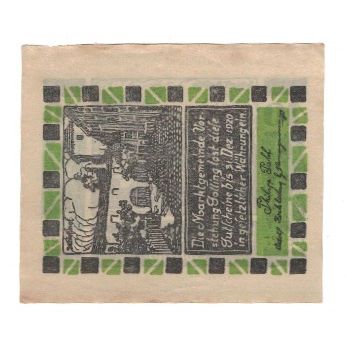 Banknote, Austria, Golling Sbg. Gemeinde, 10 Heller, paysage, 1920, 1920-12-31