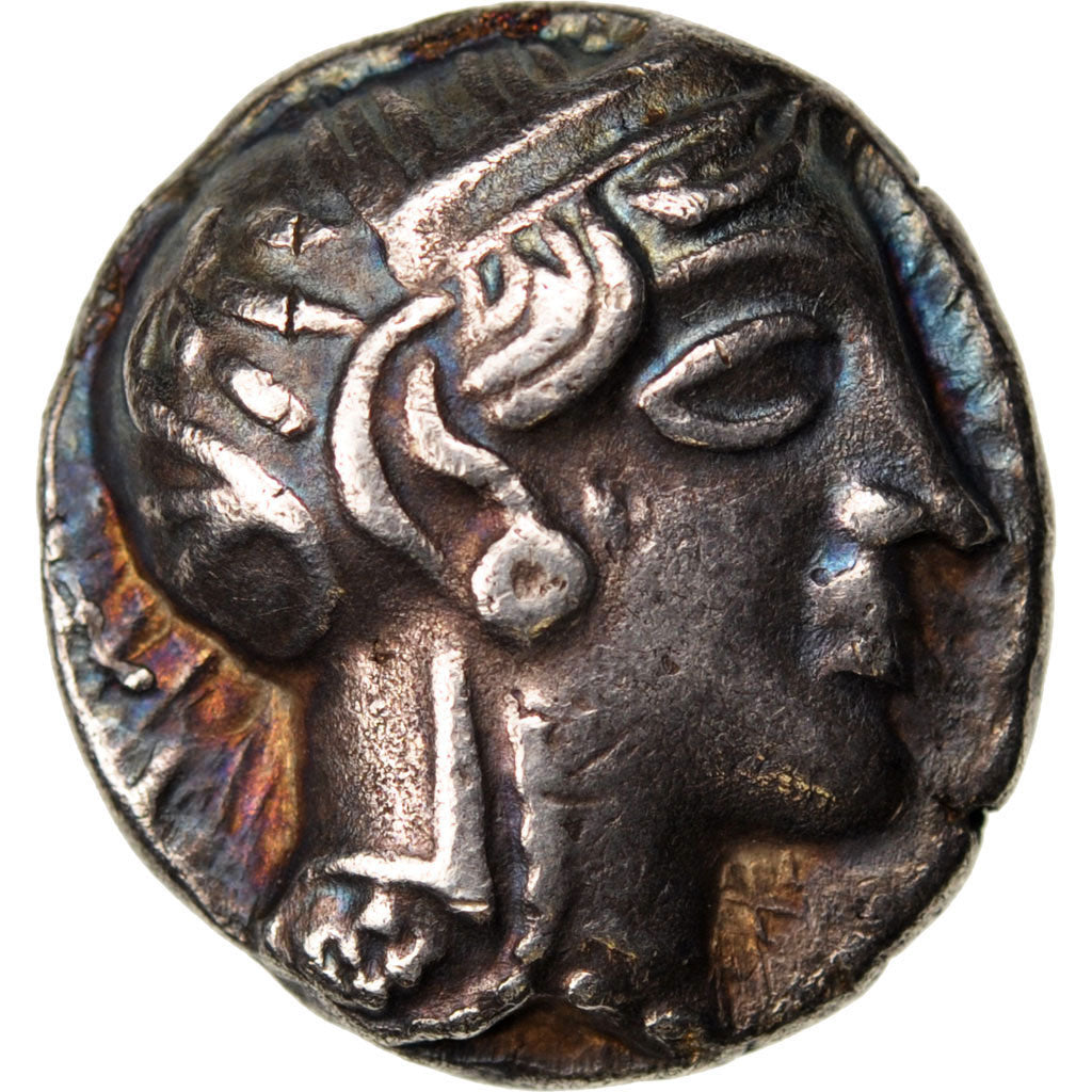 Attica, Athens (490-407 BC), Athena, Tetradrachm, AU(50-53), Silver, 16.75