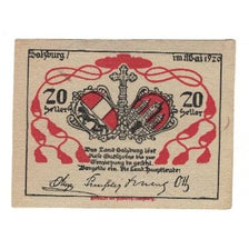 Banknote, Austria, Salzburg Sbg. Land, 20 Heller, paysage, 1920, AU(55-58)