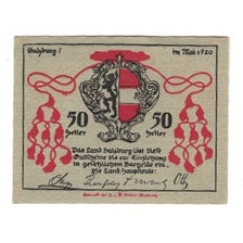 Banknote, Austria, Salzburg Sbg. Land, 50 Heller, paysage, 1920, AU(55-58)