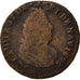 FRANCE, Liard de France au buste âgé, troisième type, Liard, 1696, Amiens, KM #2