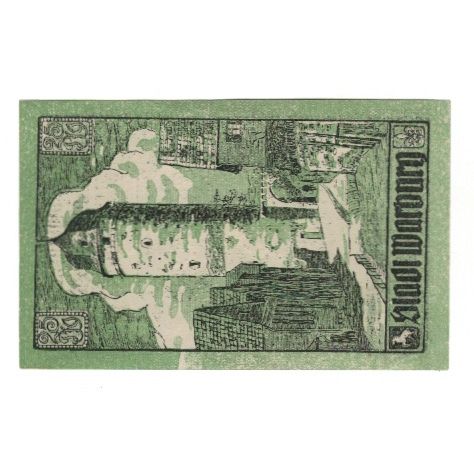 Banknote, Germany, Warburg Stadt, 25 Pfennig, tour, 1920, AU(55-58)