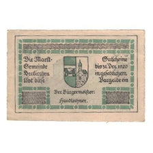 Banknot, Austria, Seekirchen Sbg. Marktgemeinde, 60 Heller, Batiment, 1920