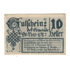 Banknote, Austria, St. Veit im Mühlkreis O.Ö. Gemeinde, 10 Heller, Batiment