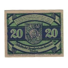 Banknote, Germany, Breslau Städtische Straßenbahn, 20 Pfennig, Texte, 1922