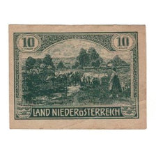 Banknote, Austria, Niederösterreich N.Ö. Land, 10 Heller, Texte, 1920