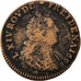 FRANCE, Liard de France au buste âgé, troisième type, Liard, 1698, Besan, KM #28