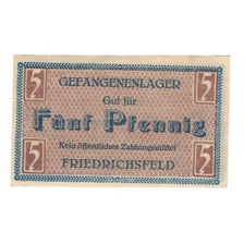 Banknote, Germany, Gefangenenlager Friedrichsfeld, 5 Pfennig, valeur faciale