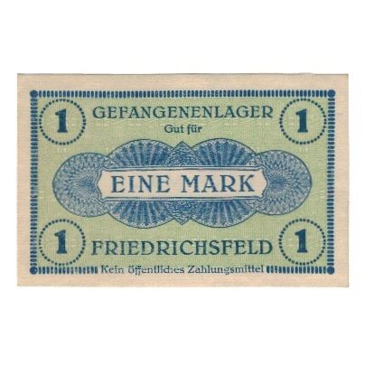Banknote, Germany, Gefangenenlager Friedrichsfeld, 1 Mark, valeur faciale