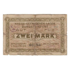 Banknote, Germany, Gefangenenlager Burgsteinfurt, 2 Mark, Texte, 1916