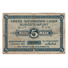 Banknote, Germany, Gefangenenlager Burgsteinfurt, 5 Mark, Texte, 1916