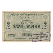 Banknote, Germany, Gefangenenlager Gütersloh, 2 Mark, Texte, 1916, 1916-07-01