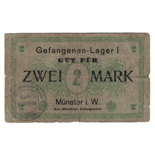Geldschein, Deutschland, Gefangenenlager Münster i.W., 2 Mark, Texte, SGE+