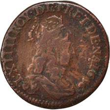 FRANCE, Liard de France au buste juvénile, deuxième type, Liard, 1656, Saint L, 