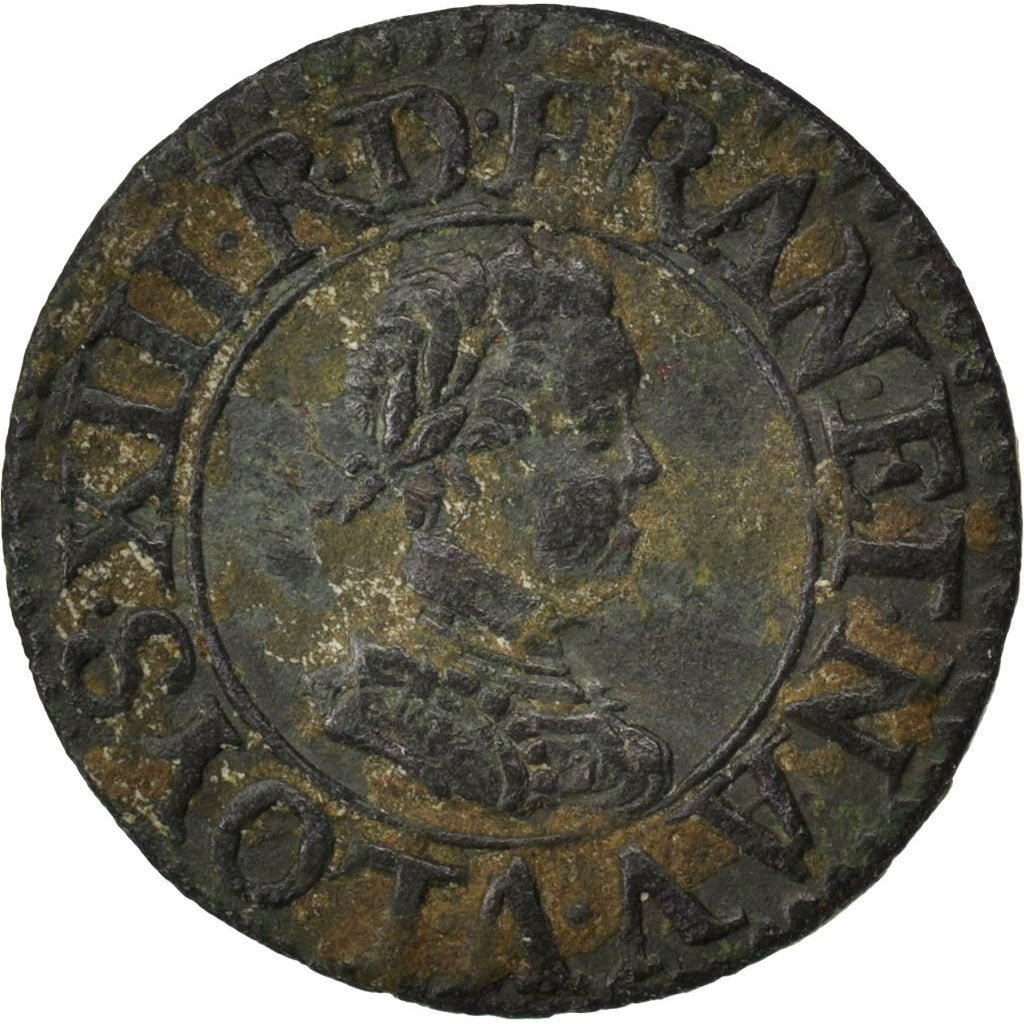 FRANCE, Denier tournois, buste enfantin « petite effigie », Denier Tourn...