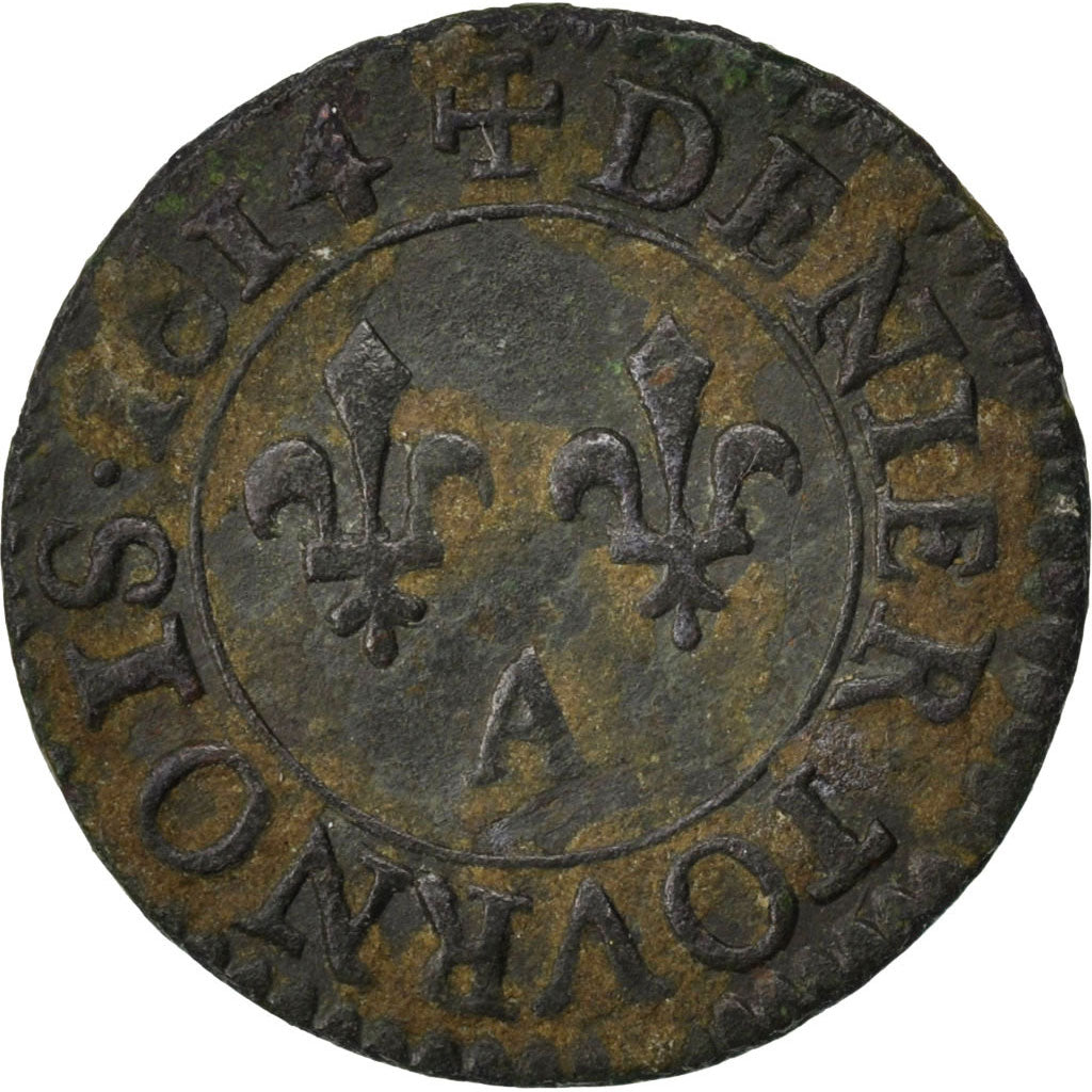 FRANCE, Denier tournois, buste enfantin « petite effigie », Denier Tourn...