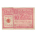 Banknote, Germany, Magdeburg Stadt, 10 Pfennig, Texte, AU(50-53)