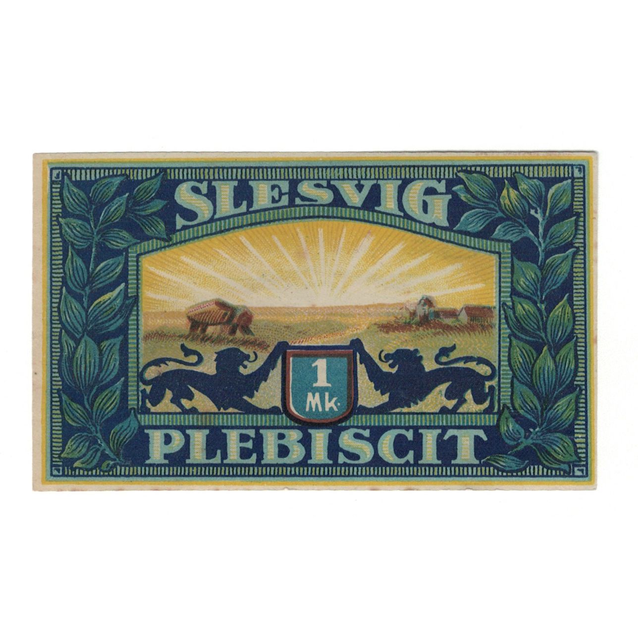 Banknote, Germany, Woyens Gemeinde, 1 Mark, paysage, 1920, AU(55-58)