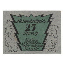 Banknote, Germany, Lübeck Schabbelhaus Stadt, 25 Pfennig, personnage, 1921