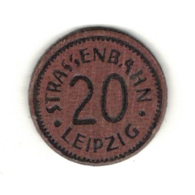 Banknote, Germany, Leipzig Stadt, 20 Pfennig, Armoiries, AU(55-58)