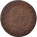 FRANCE, Double tournois, buste juvénile au col fraisé , Double Tournois, 1628, P
