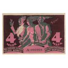 Banknote, Germany, Glauchau Liga zum Schutze der Deutschen Kultur, 4 Mark