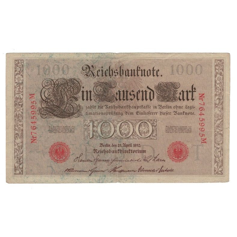 Banknote, Germany, 1000 Mark, 1910, 1910-04-21, AU(50-53)