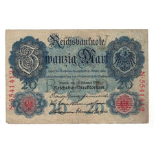 Banconote, Germania, 20 Mark, 1914, 1914-02-19, BB