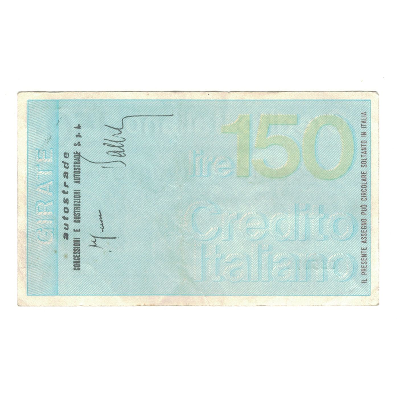 Billete, 150 Lire, 1976, Italia, 1976-03-24, Credito Italiano, MBC+