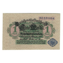 Banconote, Germania, Darlehnskassenschein (State Loan Currency Note), 1 Mark