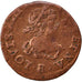 FRANCE, Double tournois, buste laurée et drapé, Double Tournois, 1639, Tours, KM