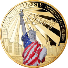 Stati Uniti d'America, medaglia, Statue of Liberty, 125 Ans, 2011, FDC, Rame