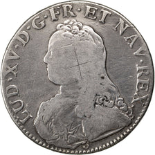 FRANCE, Écu aux branches d'olivier, ECU, 1726, Tours, KM #486.7, VF(20-25), ...