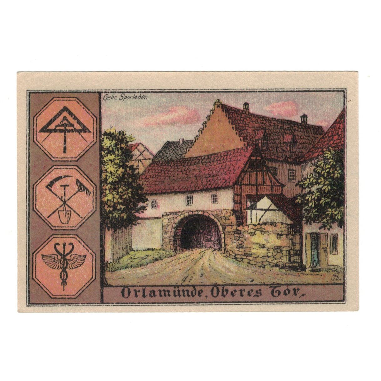 Banknote, Germany, Orlamunde Stadt, 50 Pfennig, Batiment, 1921, 1921-09-02
