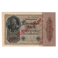 Banknote, Germany, 1 Milliarde Mark on 1000 Mark, 1922, 1922-12-15, AU(50-53)
