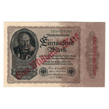 Banknote, Germany, 1 Milliarde Mark on 1000 Mark, 1922, 1922-12-15, AU(50-53)