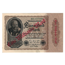 Banknote, Germany, 1 Milliarde Mark on 1000 Mark, 1922, 1922-12-15, AU(50-53)