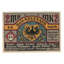 Banknote, Germany, Neuenahr, Bad Kurdirektion, 2 Mark, chevalier, 1922