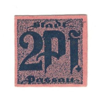 Banknote, Germany, Passau Stadt, 2 Pfennig, valeur faciale, AU(55-58), Mehl:P7.6