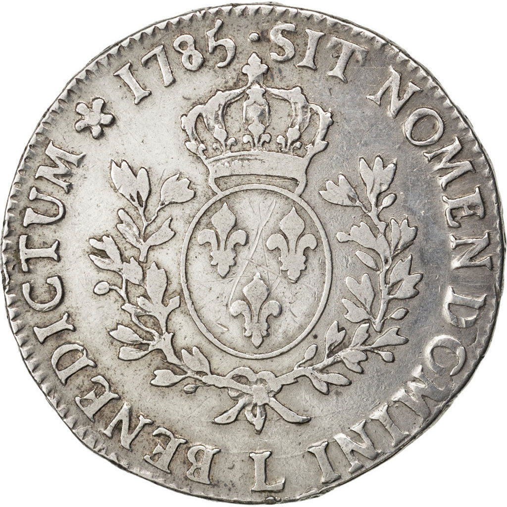 FRANCE, Écu aux branches d'olivier, ECU, 1785, Bayonne, KM #564.9, VF(30-35), ..