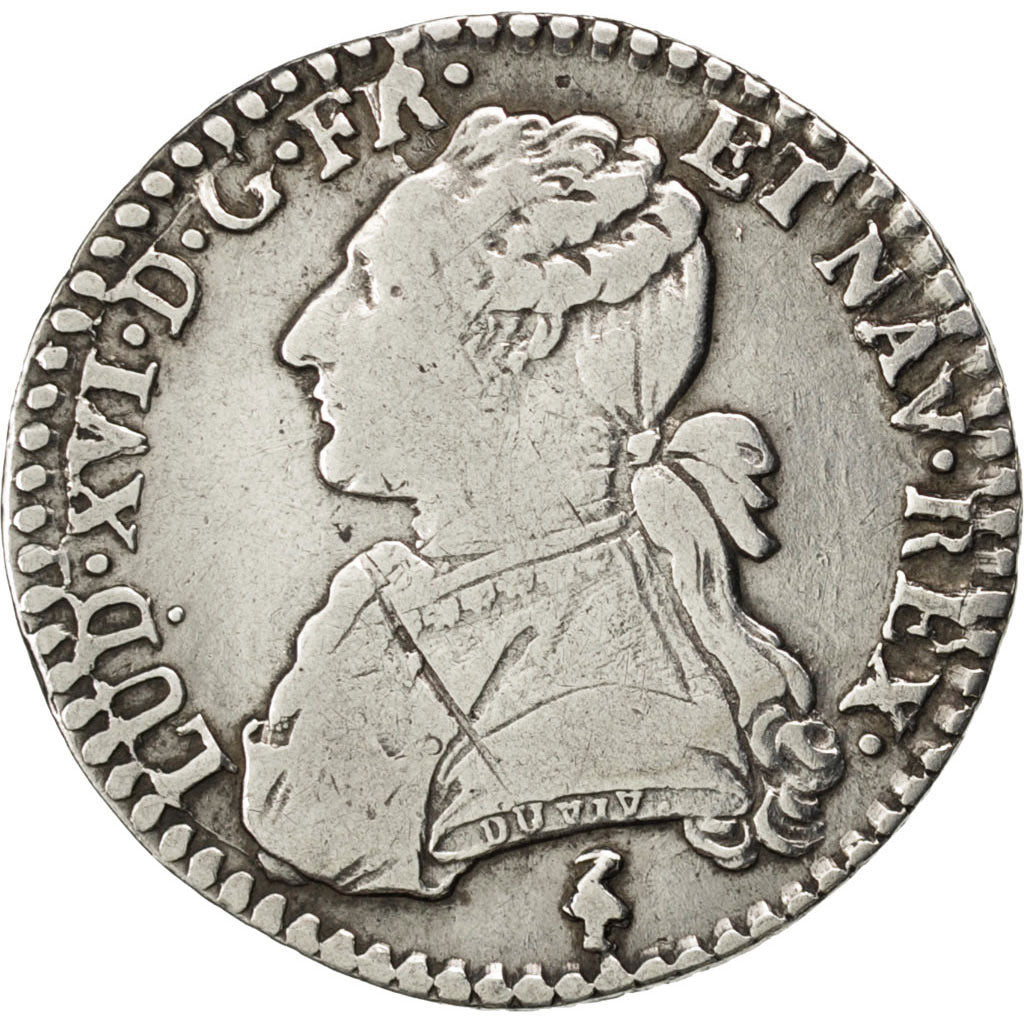 FRANCE, 1/10 Écu, 12 Sols, 1/10 ECU, 1782, Paris, KM #568.1, VF(30-35), Silver,