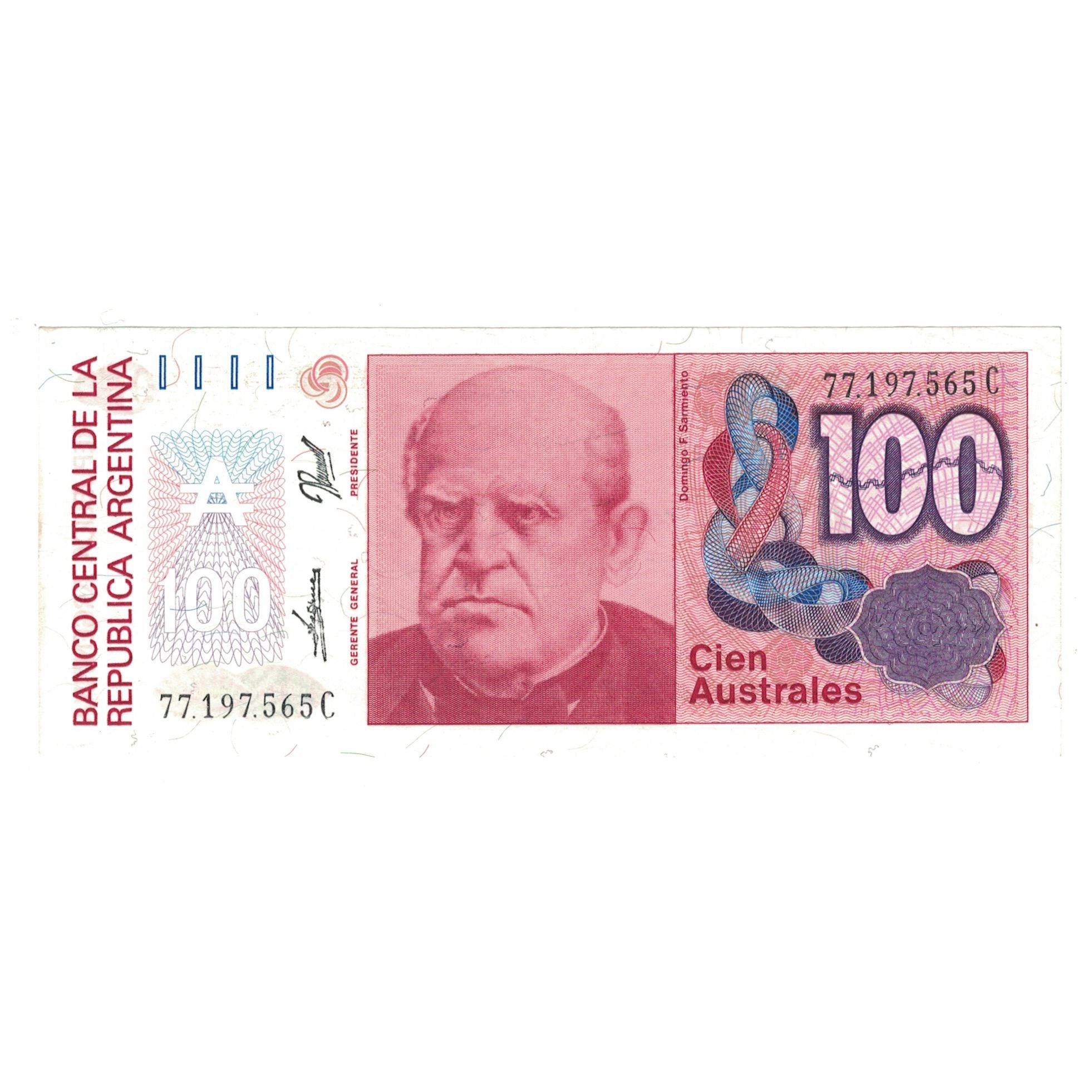 Banknote, Argentina, 100 Australes, Undated (1985-90), KM:327, UNC(63)