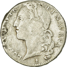 Münze, Frankreich, Louis XV, 1/2 Écu au bandeau, 1/2 ECU, 44 Sols, 1744, Riom