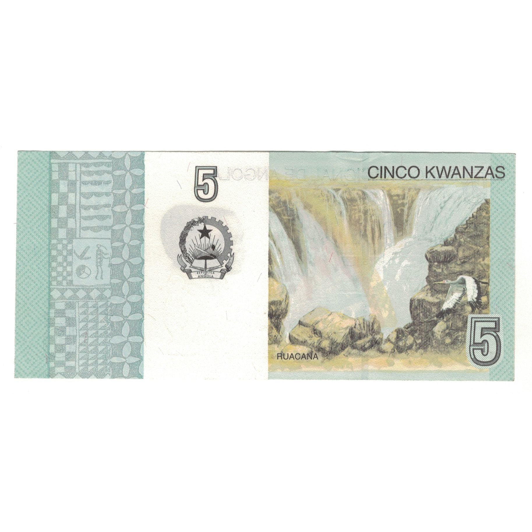 Nota, Angola, 5 Kwanzas, 2012, UNC(63)