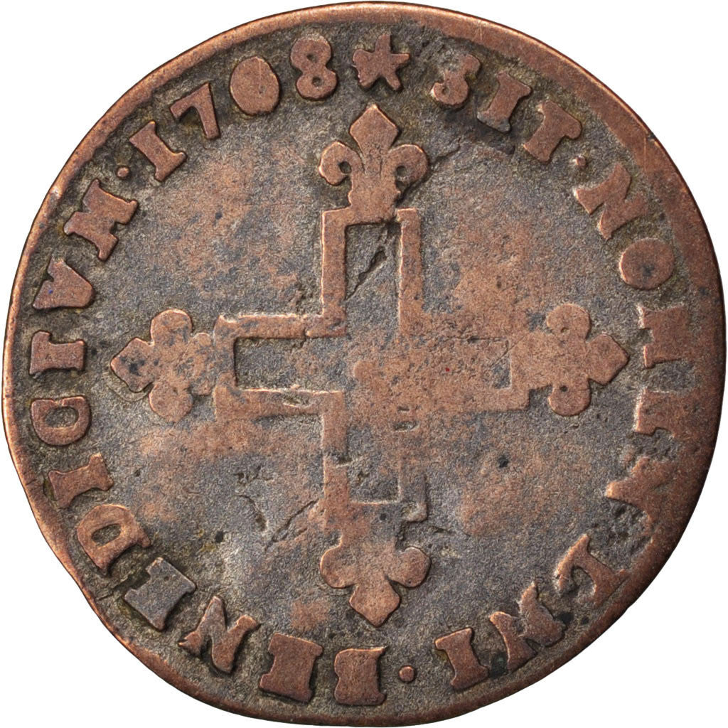 Moneda, Francia, Louis XIV, XVI Deniers de Strasbourg, 16 Deniers, 1698
