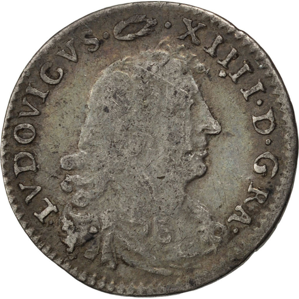 FRANCE, 4 Sols dits « des Traitants », 4 Sols, 1675, Paris, KM #23...