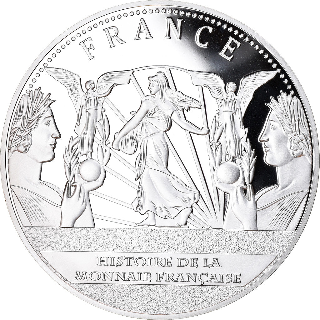 France, Médaille, Histoire Monétaire, 100 Francs Or Génie, 2013, FDC, Cuivre